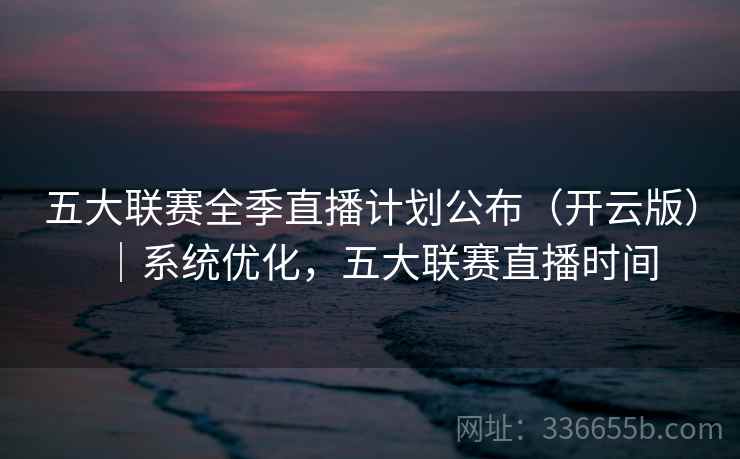 五大联赛全季直播计划公布（开云版）｜系统优化，五大联赛直播时间  第2张