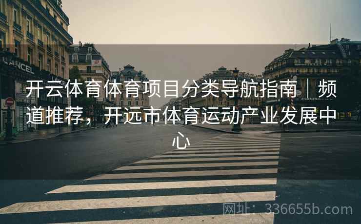 开云体育体育项目分类导航指南｜频道推荐，开远市体育运动产业发展中心